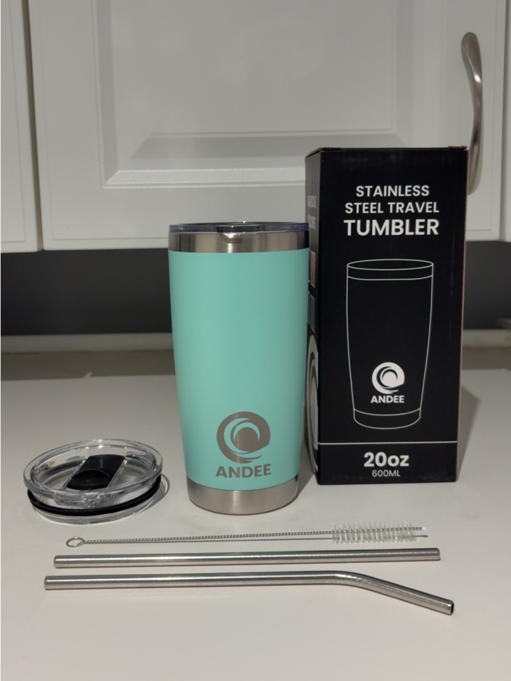 Stainless Steel Travel Tumbler - Mint Green (600ML)